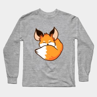 Sleeping Red Fox Long Sleeve T-Shirt